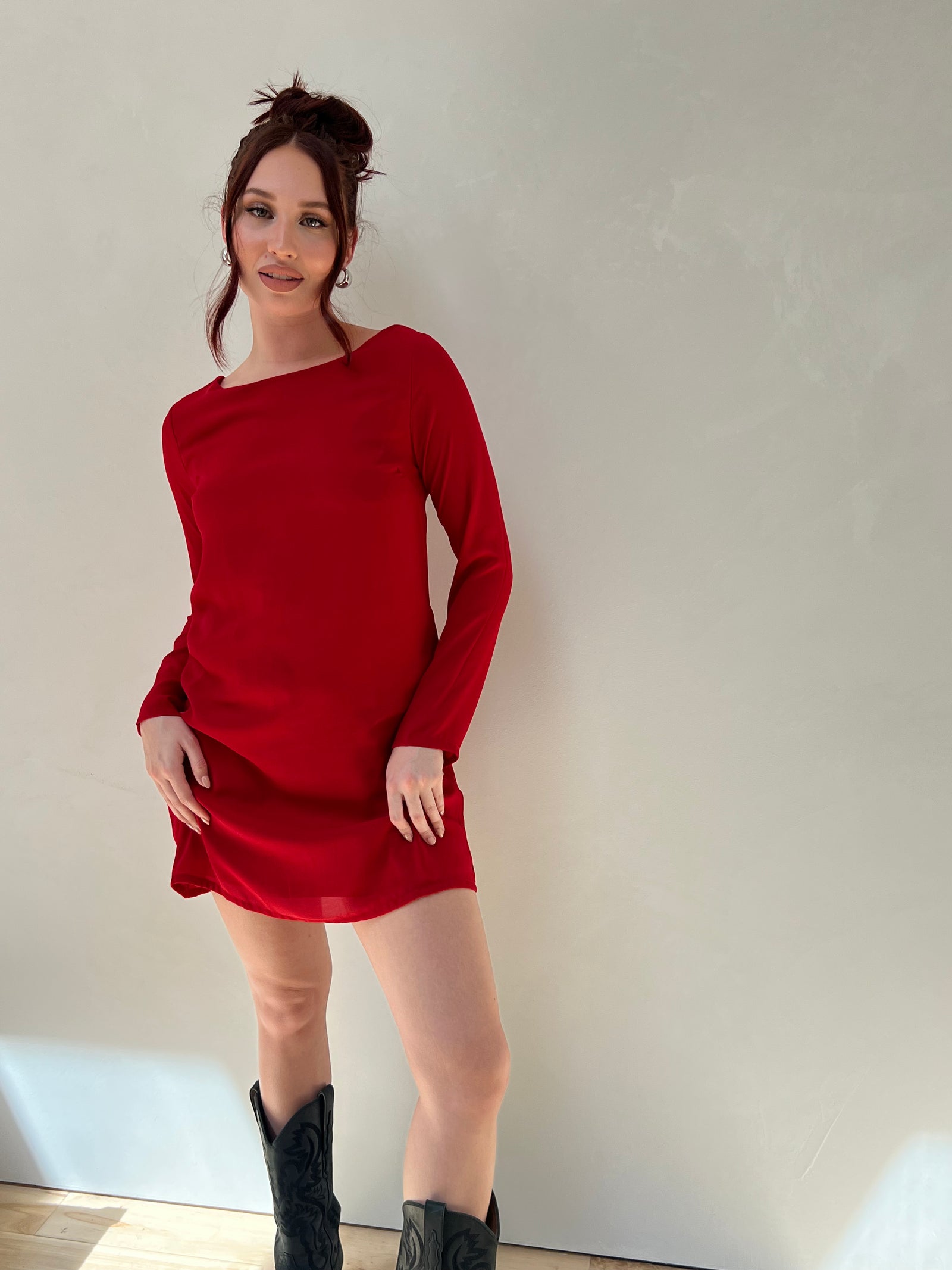 Red Backless Dress – Velvet House