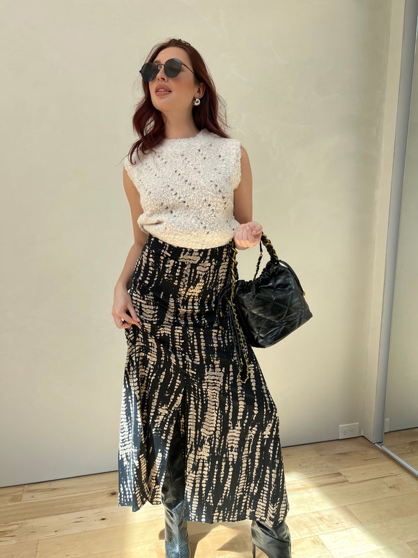 Long Patterns Maxi Skirt