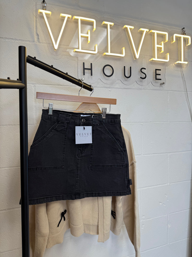 Cargo Stretch Mini Skirt