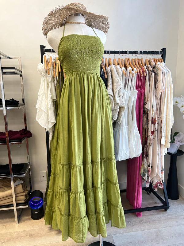 Summer Matcha Babe Maxi Dress