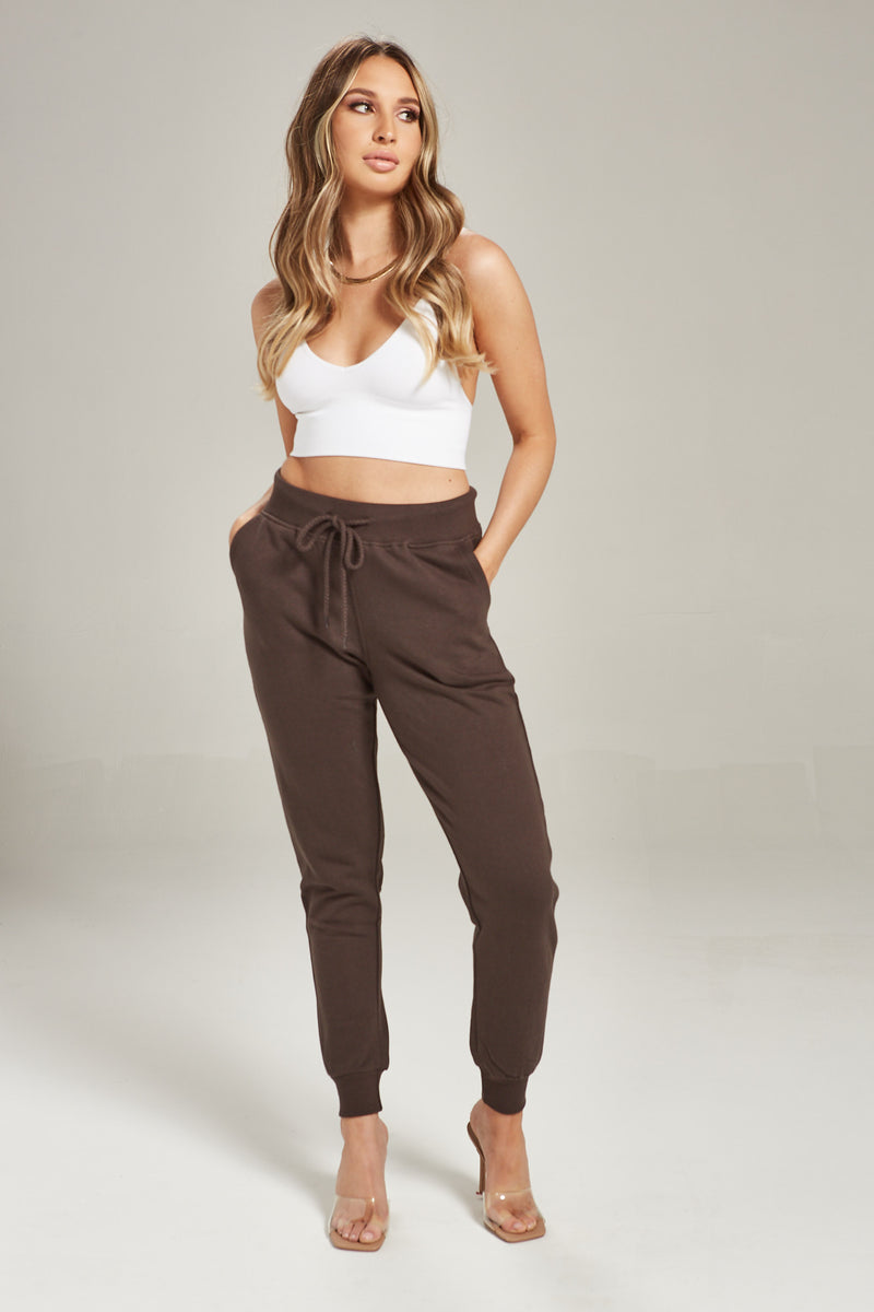 Still Chillin Joggers -Chocolate